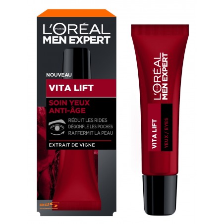 SOIN YEUX ANTI-AGE MEN EXPERT VITA LIFT L'OREAL